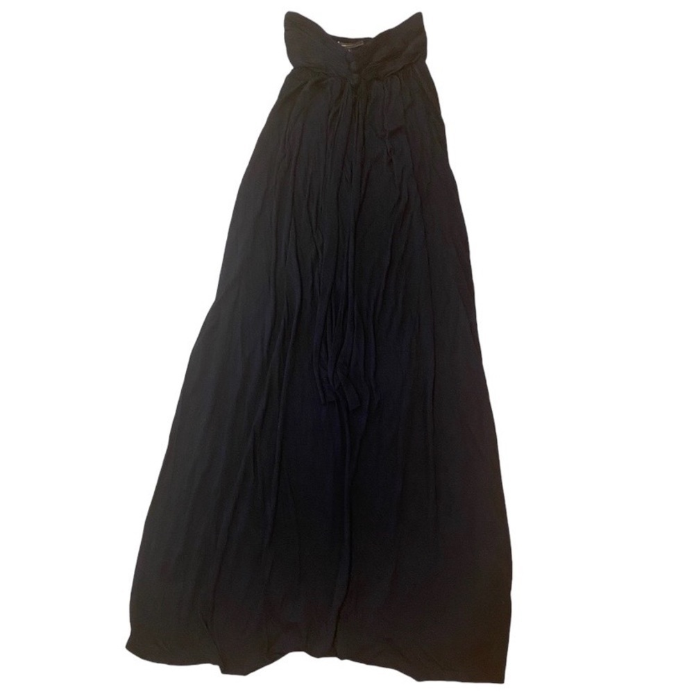 BCBG MaxAzria Black Bandeau Top Strapless Maxi Dress - Size Small